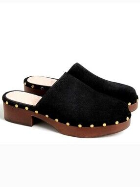 J. Crew Black Dakota clogs